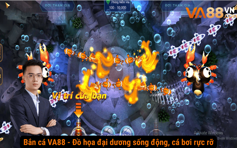 Bắn cá VA88 - Đồ họa đại dương sống động, cá bơi rực rỡ