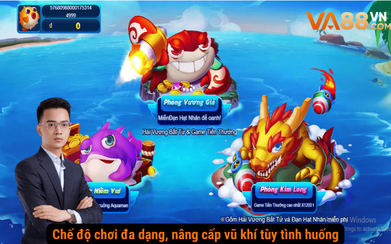 Chế độ chơi đa dạng, nâng cấp vũ khí tùy tình huống