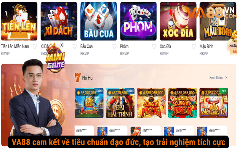 VA88 cam kết về tiêu chuẩn đạo đức, mang đến trải nghiệm đầy tích cực