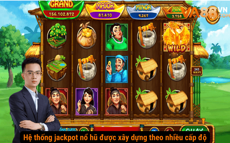 Hệ thống jackpot nổ hũ được xây dựng theo nhiều cấp độ