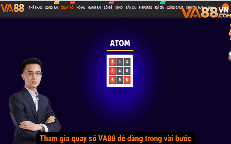 Tham gia quay số VA88 dễ dàng trong vài bước