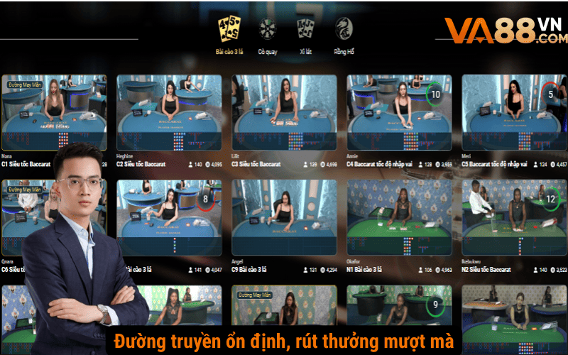 Đường truyền ổn định, rút thưởng mượt mà