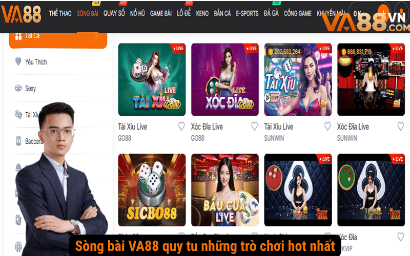 Sòng bài VA88 quy tu những trò chơi hot nhất